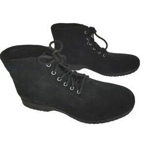 Genuuine Ugg Men  Boot Shoes Size 13 Charcoal Black Suede Leather Lace New Label